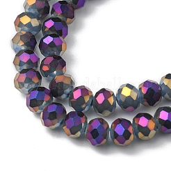 Chapelets de perles en verre électroplaqué&nbsp;EGLA-A034-J6mm-G03