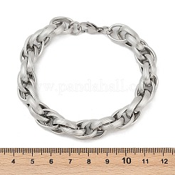 Bracciali con catene in acciaio inossidabile 304 in stile hip-hop per uomo e donna&nbsp;BJEW-Z105-01P