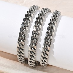 8 mm 304 Edelstahl kubanische Gliederkette oder Halsketten für Herren&nbsp;NJEW-G193-01P