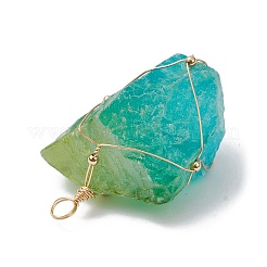 Colgantes grandes de cristal de cuarzo natural en bruto galvanizado&nbsp;PALLOY-JF02622-01