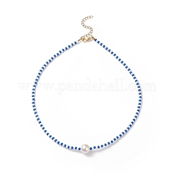 Set di collane con perline di semi di vetro e perle di conchiglia da 3 pz 3 stile per donna&nbsp;NJEW-JN03949