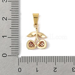 Pendentifs avec zircon cubiques à micro-pavés en laiton&nbsp;STAS-V013-05G