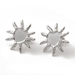 Pendientes de sol de acero inoxidable 304&nbsp;EJEW-C114-28P