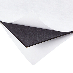 スポンジEVAシート発泡紙セット  両面粘着バック付き  滑り止め  長方形  ブラック  20x15x0.2cm