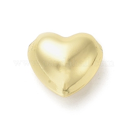 Perles de placage en laiton, sans cadmium et sans plomb, Plaqué longue durée, coeur creux, véritable 18k plaqué or, 16x18x10mm, Trou: 2.5mm
