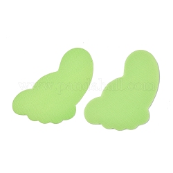 (vente de liquidation) bandes auto-agrippantes en nylon, forme de l'empreinte, jouet d'étiquette de formation de jeu d'enfants, vert clair, 170x107x2mm