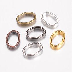 Связывающий железо кольца, овальные, разноцветные, 10x7x2 мм
