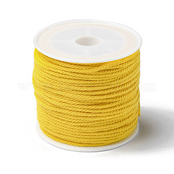 綿編み糸  スプールで  ラウンド  きいろ  1.2mm  約21.87ヤード（20m）/ロール