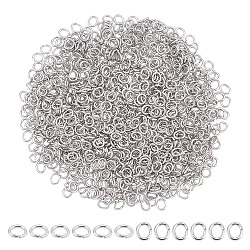 DICOSMETIC 1000pcs 2.5mm 304 Stainless Steel Jump Rings Oval Jump Rings Open Jump Rings Chain Connector Rings for Neclace Bracelet Earring Keychain Jewelry Making,1x2mm
