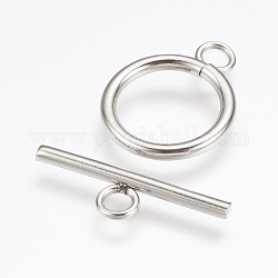 304 Stainless Steel Toggle Clasps, Stainless Steel Color, toggle: 20x16.5x2mm, Hole: 3mm, inner: 11.5mm, bar: 23x6.5x2mm, Hole: 3mm.