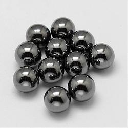 Perles en hématite synthétique sans magnétiques, sphère de pierres précieuses, pas de trous / non percés, ronde, 10mm