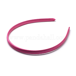 Risultati di una semplice fascia per capelli in plastica, senza denti, coperto con un panno, rosso ciliegia, 120mm, 9.5mm