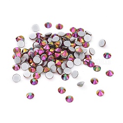K9 funkelnde Opal-Strasse, Nageldekoration mit flachen runden Edelsteinen, für Verzierungen zur Herstellung von DIY-Schmuck, Rose, 3 mm, etwa 1440pc / bag