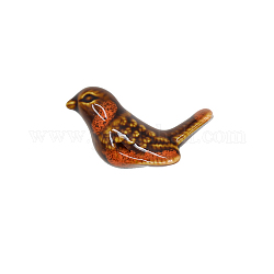 Bird Porcelain Drawer Knobs, Cabinet Pulls Handles, Doorknob Accessories, Orange Red, 55x32x35mm