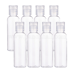 Прозрачные многоразовые пластиковые бутылки с дисковой крышкой емкостью 60 мл., круглое плечо, прозрачные, 11.6 см, мощность: 60мл