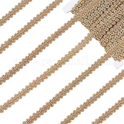 PandaHall Gimp Braid Trim, 22.5 Yards Golden Centipede Fabric Braided Trim Ribbon Scroll Gimp Trim Metallic Lace Trim Decorative Fabric Trim for Wedding Bridal Costume Jewellery Crafts and Sewing