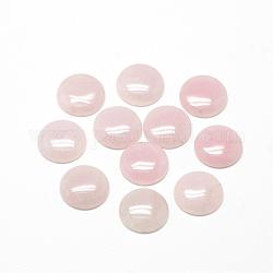 Cabochons de quartz rose naturel, demi-rond / dôme, 6x3~4mm