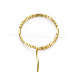 Держатель для визиток в форме кольца из стальной проволоки, настольная подставка для заметок, для свадьбы, дня рождения украшения, золотые, 335x30x3 мм