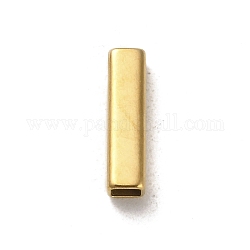 304 perline in acciaio inossidabile, rettangolo, oro, 15x4x4mm, Foro: 3x3 mm