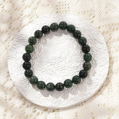 Perles d'agate de mousse naturelle&nbsp;BJEW-F380-01-B15-1