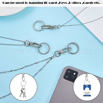 304 Edelstahl Kugelketten Umhängeband Lanyard&nbsp;HJEW-SW00133-1