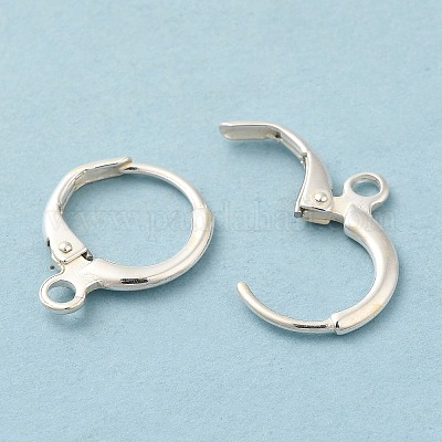 2pairs, S925 Sterling Silver Earring findings components Sterling