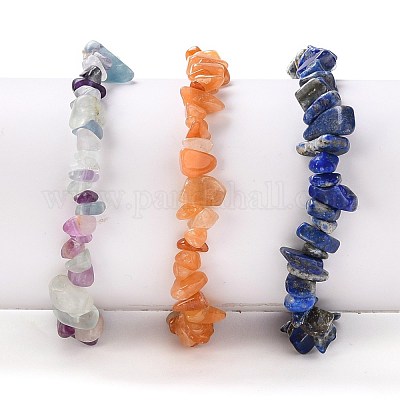 Chip Naturedelstein Perlen Stretch Armbänder Sets&nbsp;BJEW-JB05700-1