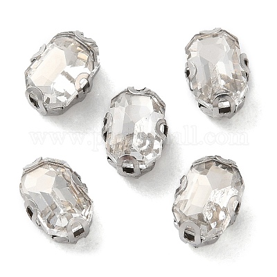 Rettangolo cucire su strass&nbsp;RGLA-L028-05A-01-1