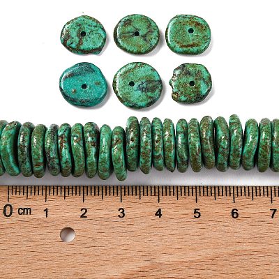 Abgestufte Stränge synthetischer türkisfarbener Perlen&nbsp;G-A237-01F-1