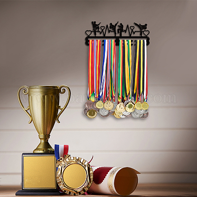 Porte-médaille de fer support mural d'affichage&nbsp;ODIS-WH0021-841-1