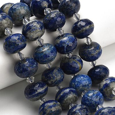 Natürlicher Lapislazuli Perlenstränge&nbsp;G-L642-I04-18x13mm-1
