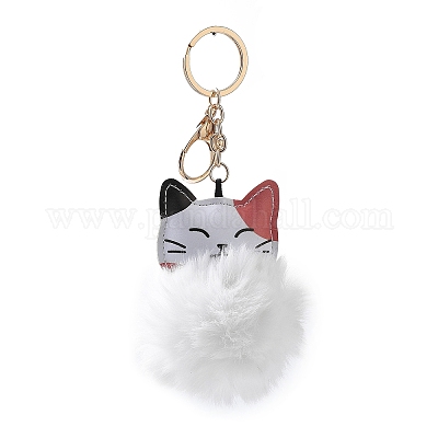 Süßer Katzen-Schlüsselanhänger aus Plüsch für Taschen und Geldbörsen&nbsp;ST8043044-1