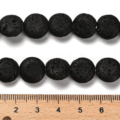 Natürliche Lavasteinperlenstränge&nbsp;G-G175-K15-01-1