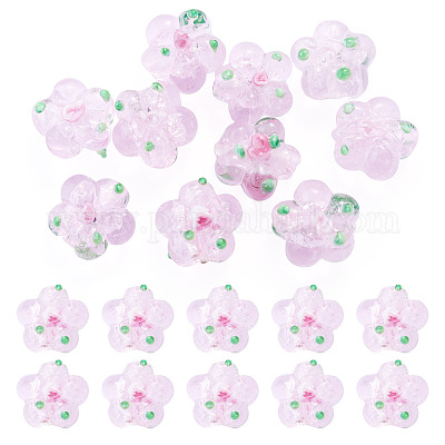Perle di lampwork fatte a mano da 10 pz&nbsp;LAMP-TADJ0001-01J-1