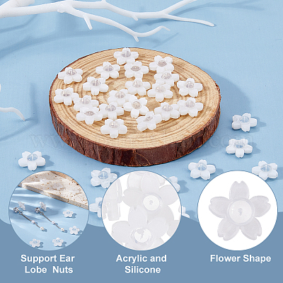 30 Stück Acryl-Ohrmuttern&nbsp;FIND-HS0002-42-1