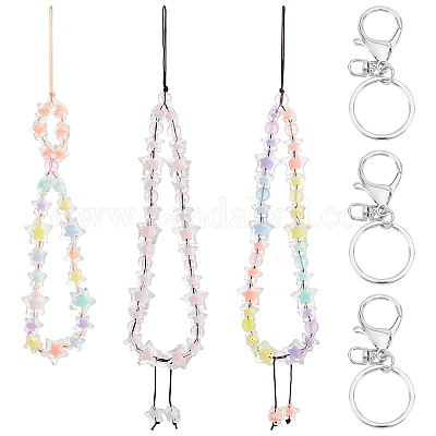 Assorted 4-Piece Beaded Lanyard White / One Size
