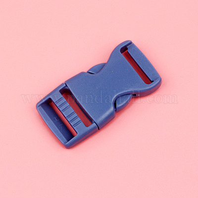 1/2 Inch Side Release Buckle Single Adjust Contoured Blue