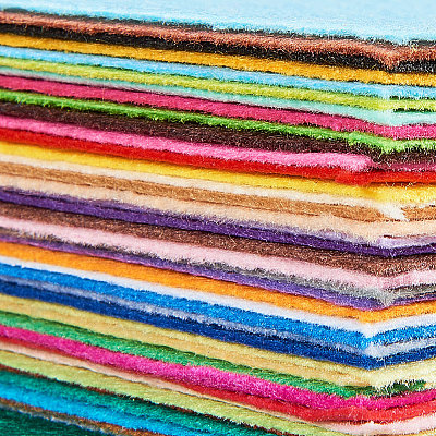 40pcs Felt Fabric Squares Felt Sheets Crafting Felt Fabric Assorted Color  Felt