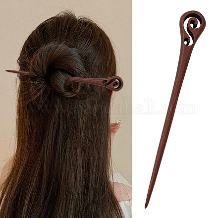 Bâtonnets de cheveux en bois Swartizia Spp OHAR-Q276-34-1