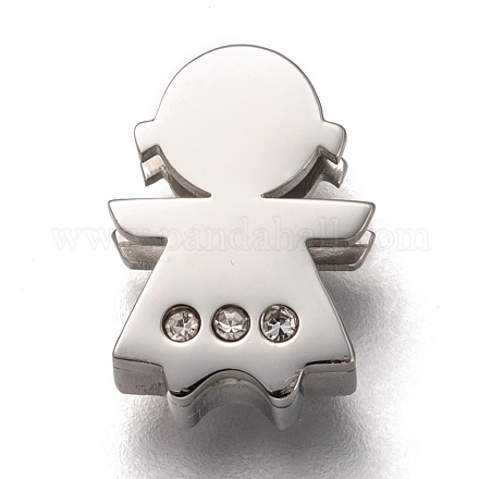 304 Stainless Steel Slide Charms STAS-P270-29P-1