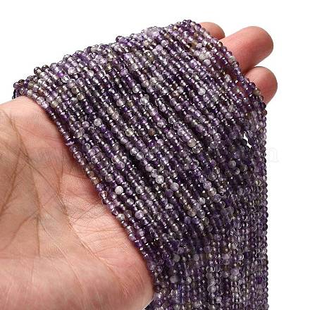 Natürlichen Amethyst Perlen Stränge&nbsp;G-RM2025-29-3mm-1