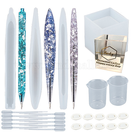 Moules en silicone pour stylos et pots à stylos sunnyclue DIY-SC0001-13-1
