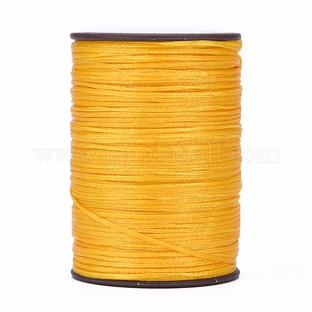 平らなワックス糸ストリング  マイクロマクラメコード  革縫い用  オレンジ  0.8mm  約109.36ヤード（100m）/ロール YC-P003-A12-1
