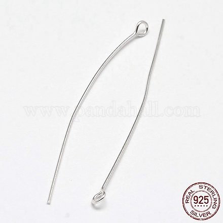 925 Sterling Silver Eye Pins STER-F018-02F-01-1