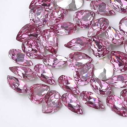 Pointed Back Resin Rhinestone Cabochons CRES-S380-6x8mm-B13-1