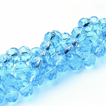 Perles en verre manuelles GR7X10MMY-20-1