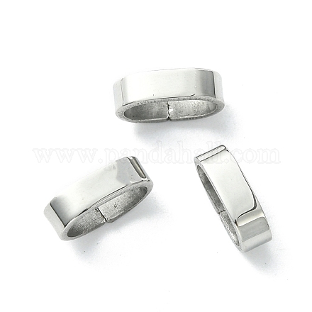 304 charms per diapositive in acciaio inossidabile / perle scorrevoli STAS-C016-06P-1