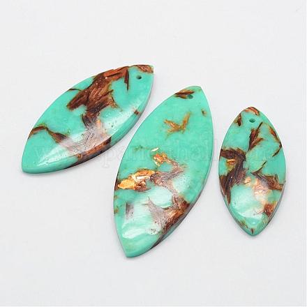Synthetic Turquoise Pendants G-F331-03-A-1