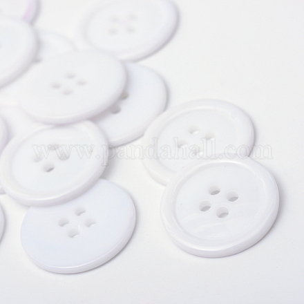 4-Rondelle botones de plástico X-BUTT-R034-052K-1