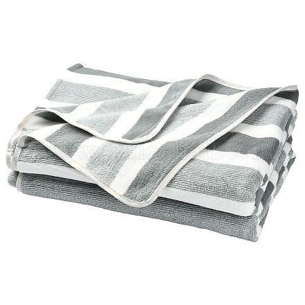 Serviette rayée en polyester&nbsp;AJEW-FZC0001-007C-1